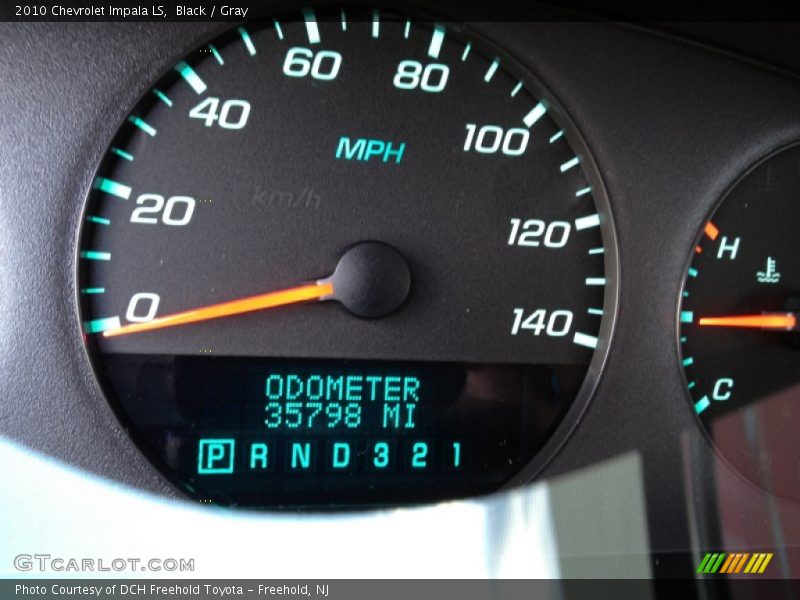 Black / Gray 2010 Chevrolet Impala LS