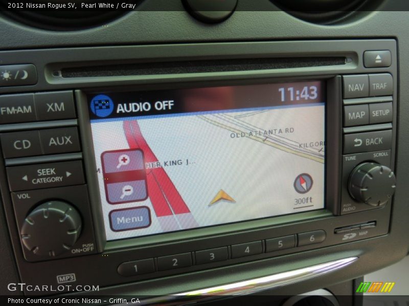 Pearl White / Gray 2012 Nissan Rogue SV