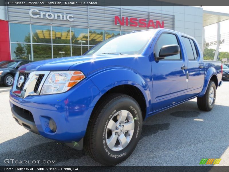 Metallic Blue / Steel 2012 Nissan Frontier SV Crew Cab