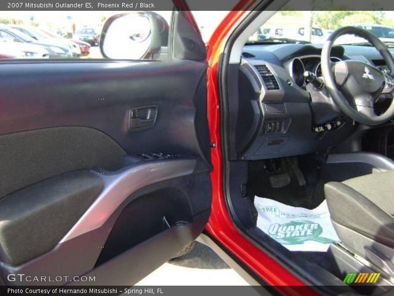 Phoenix Red / Black 2007 Mitsubishi Outlander ES