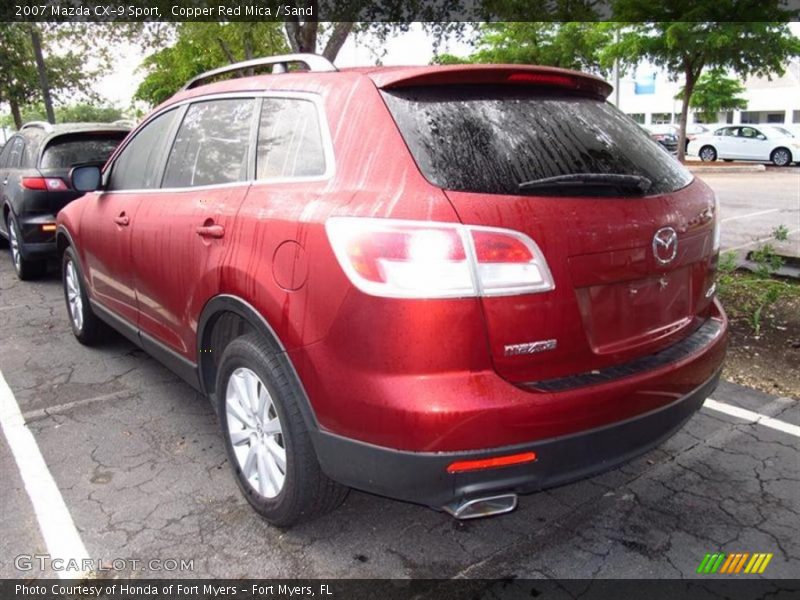Copper Red Mica / Sand 2007 Mazda CX-9 Sport