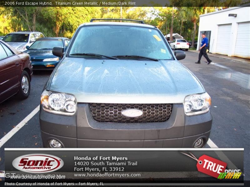 Titanium Green Metallic / Medium/Dark Flint 2006 Ford Escape Hybrid