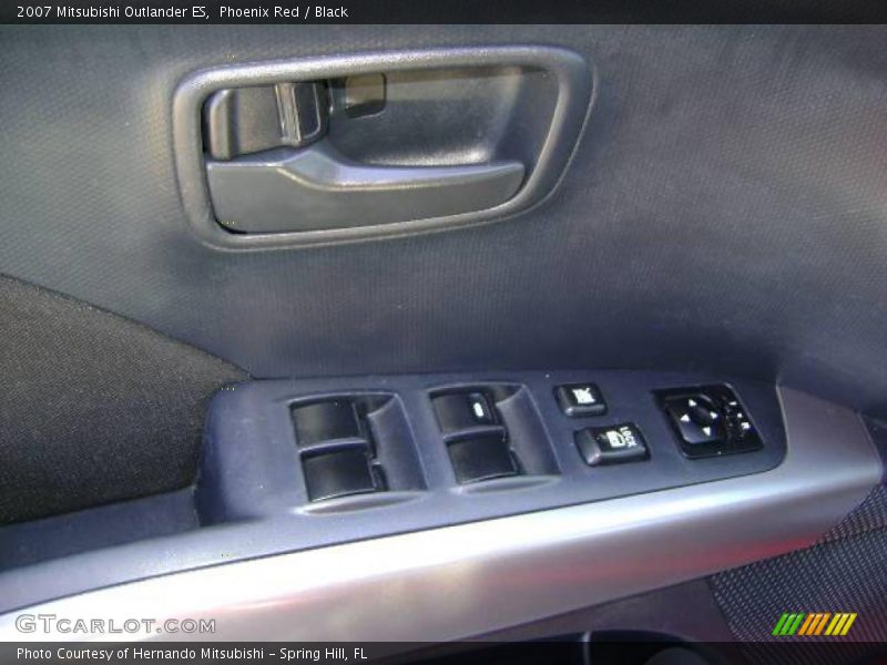 Phoenix Red / Black 2007 Mitsubishi Outlander ES