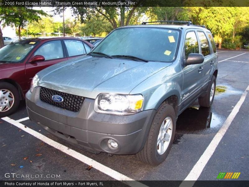 Titanium Green Metallic / Medium/Dark Flint 2006 Ford Escape Hybrid