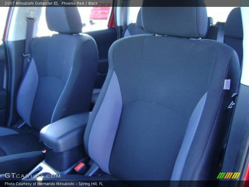 Phoenix Red / Black 2007 Mitsubishi Outlander ES
