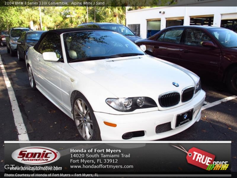 Alpine White / Sand 2004 BMW 3 Series 330i Convertible