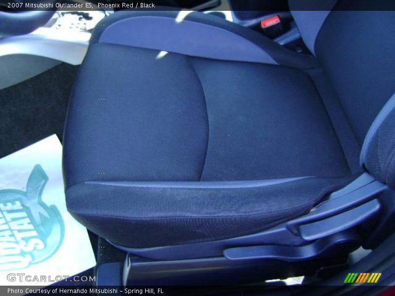 Phoenix Red / Black 2007 Mitsubishi Outlander ES