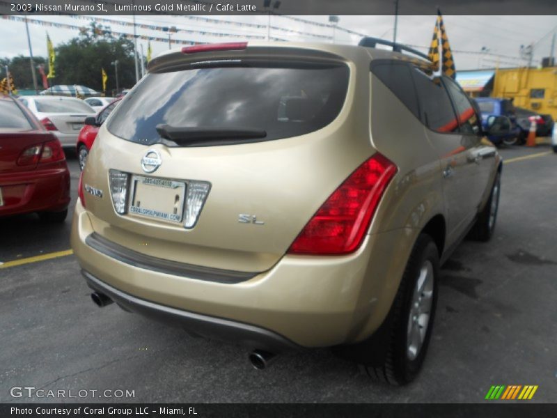 Luminous Gold Metallic / Cafe Latte 2003 Nissan Murano SL