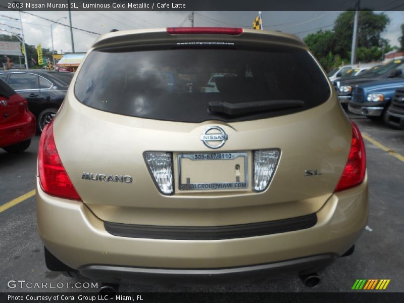 Luminous Gold Metallic / Cafe Latte 2003 Nissan Murano SL