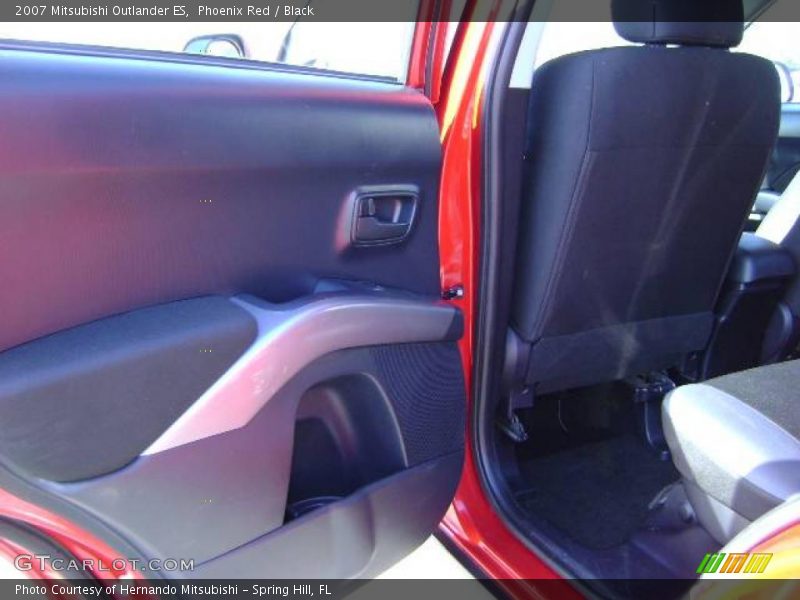 Phoenix Red / Black 2007 Mitsubishi Outlander ES