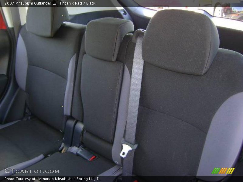 Phoenix Red / Black 2007 Mitsubishi Outlander ES