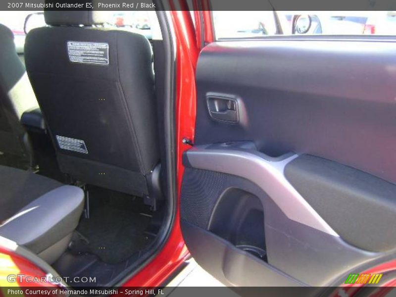 Phoenix Red / Black 2007 Mitsubishi Outlander ES