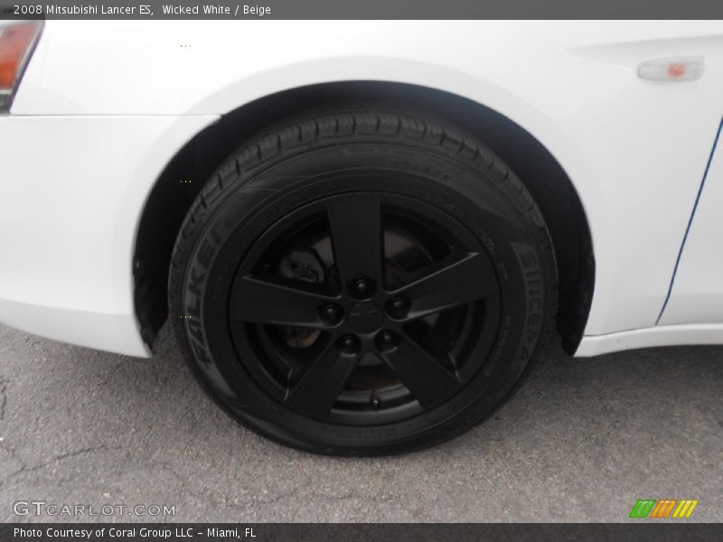 Wicked White / Beige 2008 Mitsubishi Lancer ES