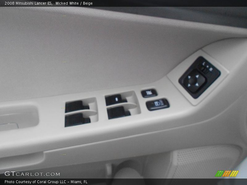 Wicked White / Beige 2008 Mitsubishi Lancer ES