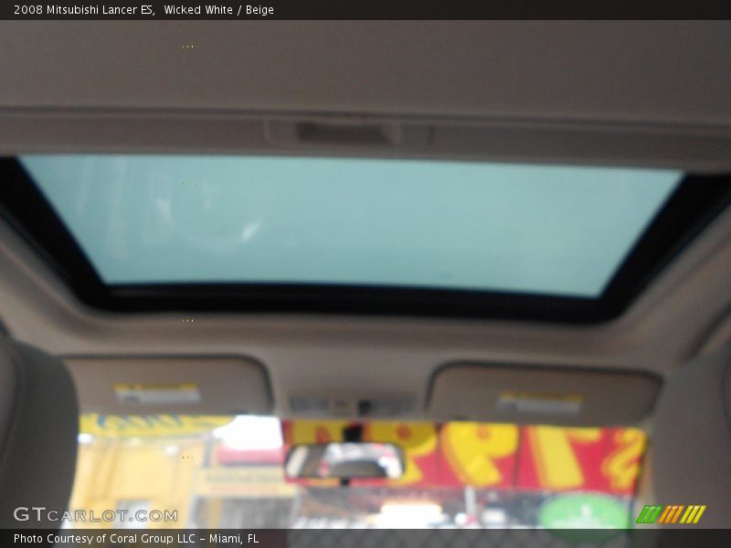 Wicked White / Beige 2008 Mitsubishi Lancer ES