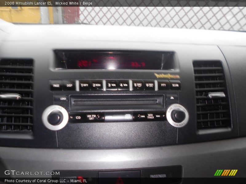 Wicked White / Beige 2008 Mitsubishi Lancer ES
