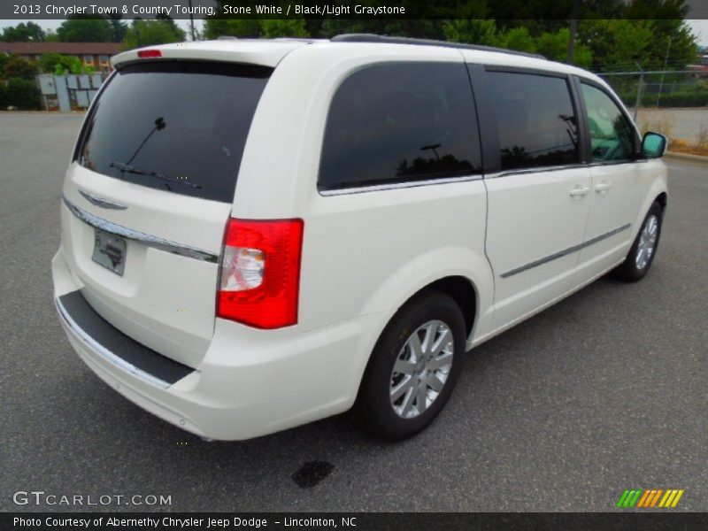 Stone White / Black/Light Graystone 2013 Chrysler Town & Country Touring