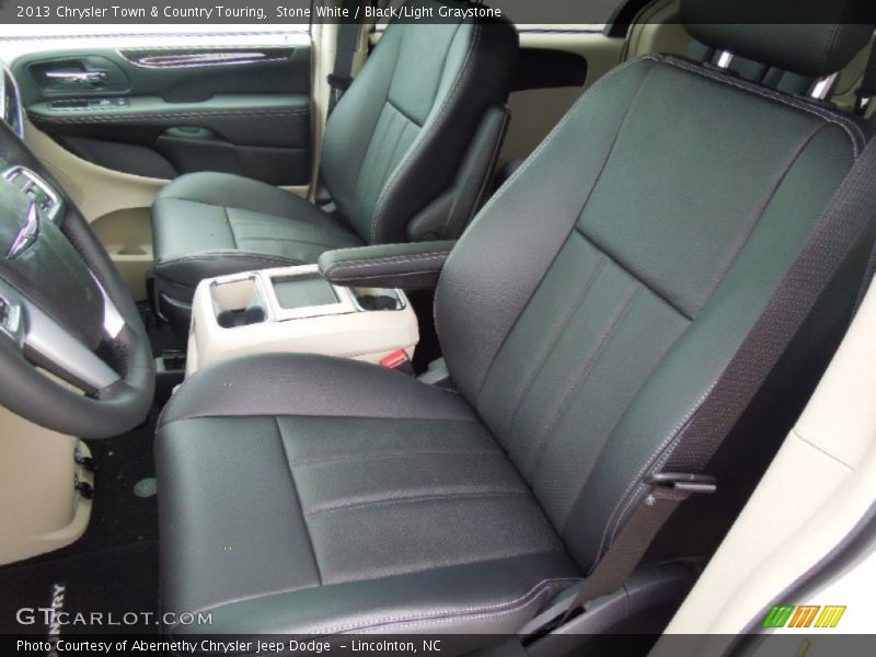 Front Seat of 2013 Town & Country Touring