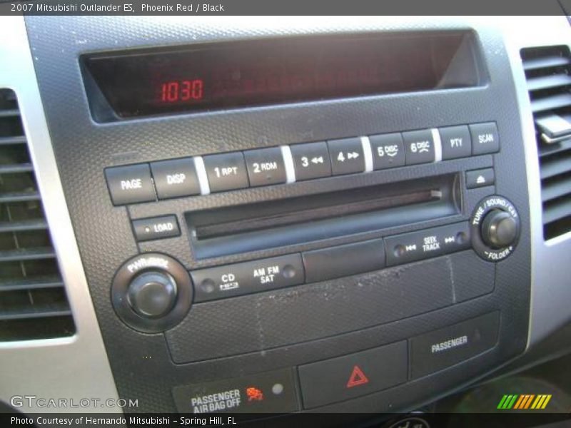 Phoenix Red / Black 2007 Mitsubishi Outlander ES