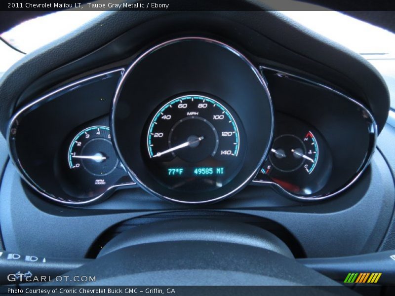 Taupe Gray Metallic / Ebony 2011 Chevrolet Malibu LT