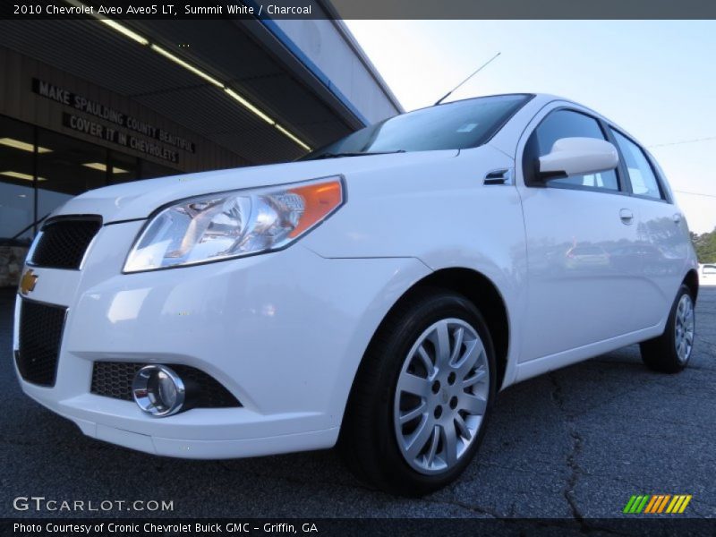 Summit White / Charcoal 2010 Chevrolet Aveo Aveo5 LT