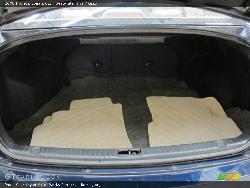 Deepwater Blue / Gray 2008 Hyundai Sonata GLS