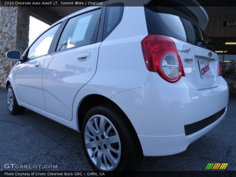 Summit White / Charcoal 2010 Chevrolet Aveo Aveo5 LT