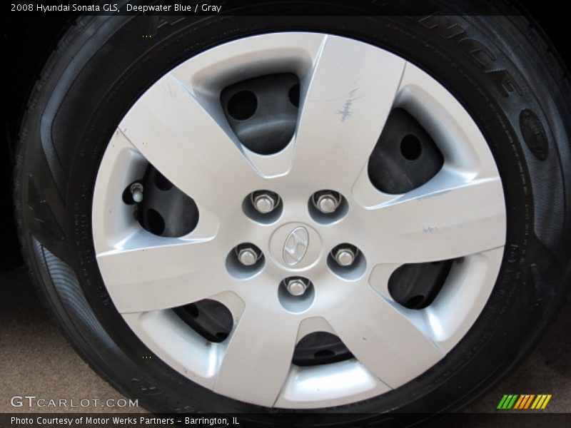 Deepwater Blue / Gray 2008 Hyundai Sonata GLS