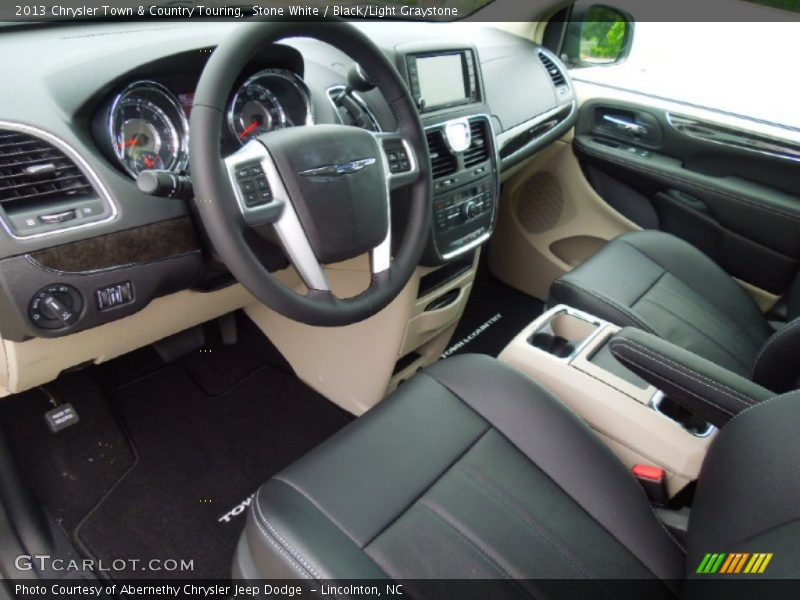 Black/Light Graystone Interior - 2013 Town & Country Touring 