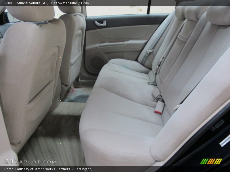 Deepwater Blue / Gray 2008 Hyundai Sonata GLS