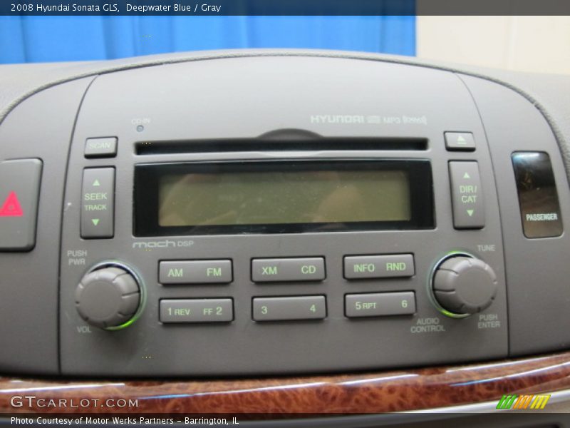 Deepwater Blue / Gray 2008 Hyundai Sonata GLS