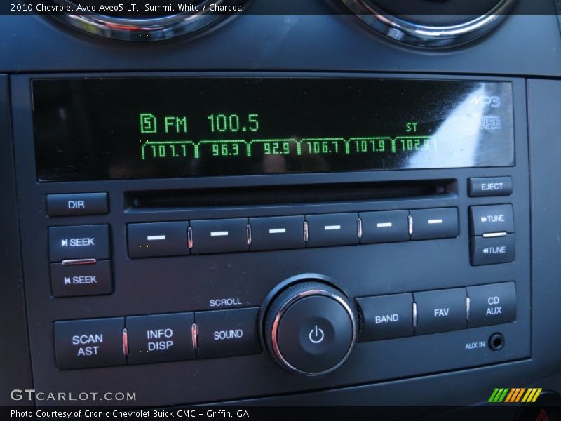 Audio System of 2010 Aveo Aveo5 LT
