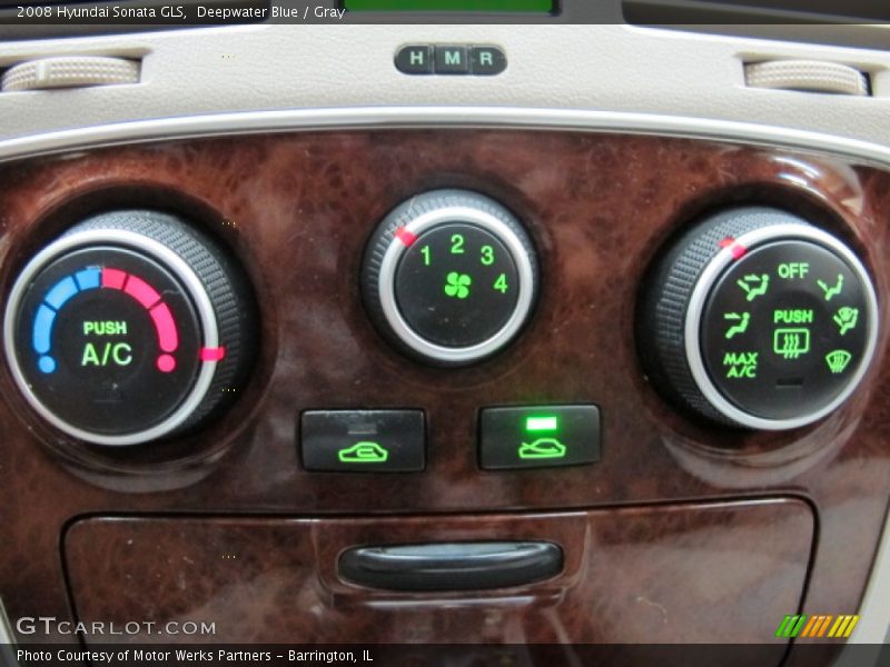 Deepwater Blue / Gray 2008 Hyundai Sonata GLS