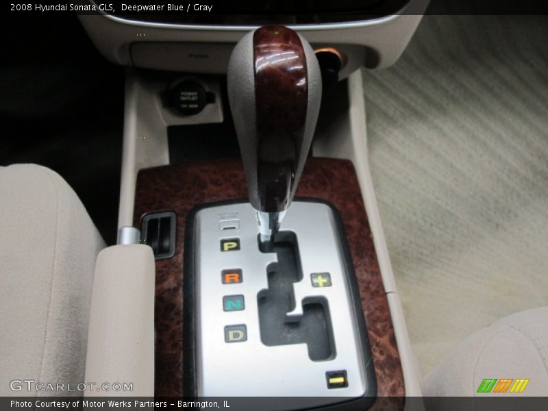 Deepwater Blue / Gray 2008 Hyundai Sonata GLS