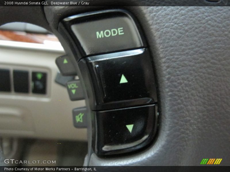 Deepwater Blue / Gray 2008 Hyundai Sonata GLS