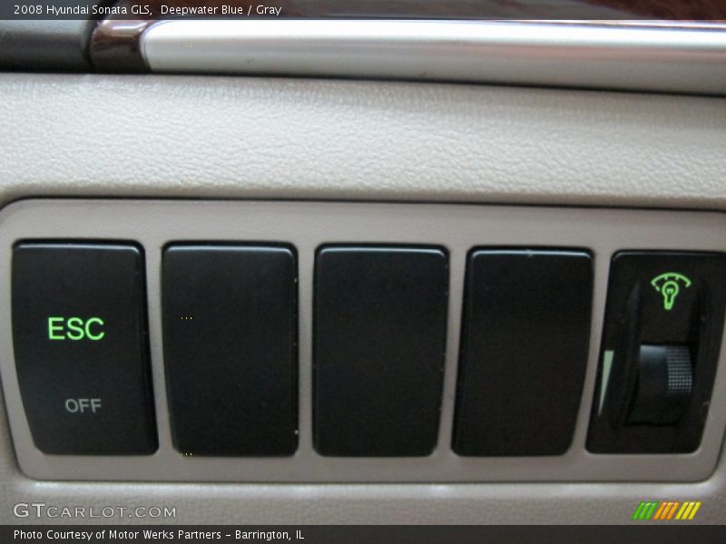 Deepwater Blue / Gray 2008 Hyundai Sonata GLS