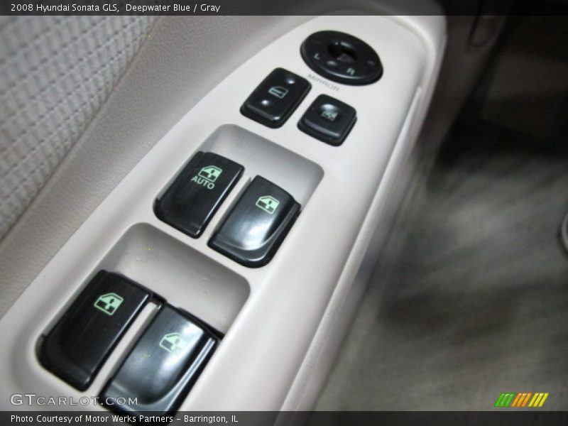 Deepwater Blue / Gray 2008 Hyundai Sonata GLS