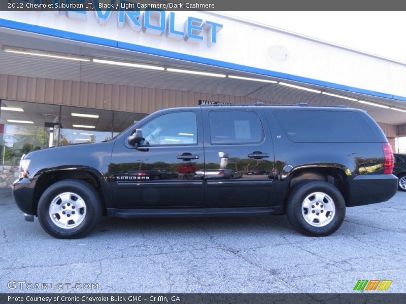 Black / Light Cashmere/Dark Cashmere 2012 Chevrolet Suburban LT