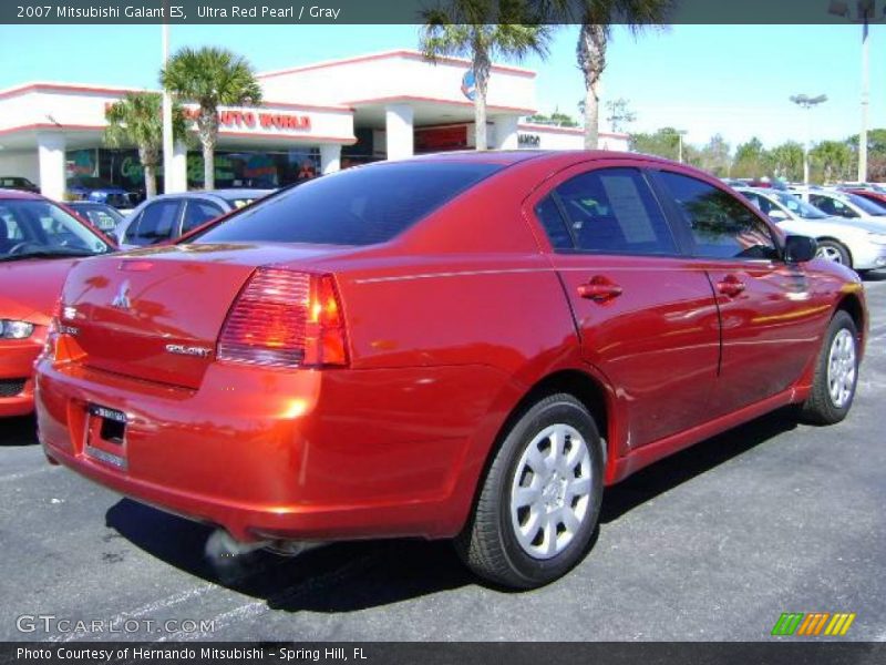 Ultra Red Pearl / Gray 2007 Mitsubishi Galant ES