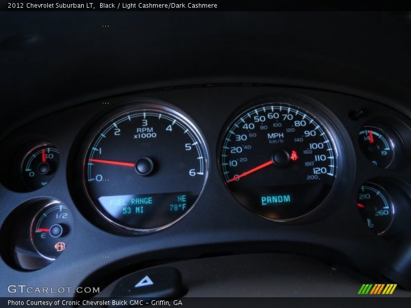 Black / Light Cashmere/Dark Cashmere 2012 Chevrolet Suburban LT