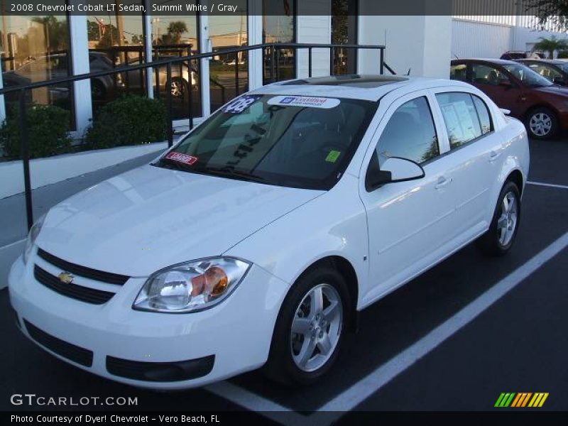 Summit White / Gray 2008 Chevrolet Cobalt LT Sedan