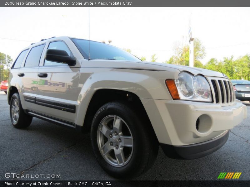Stone White / Medium Slate Gray 2006 Jeep Grand Cherokee Laredo