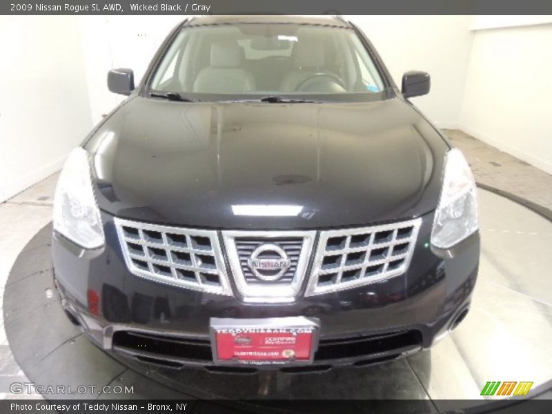 Wicked Black / Gray 2009 Nissan Rogue SL AWD