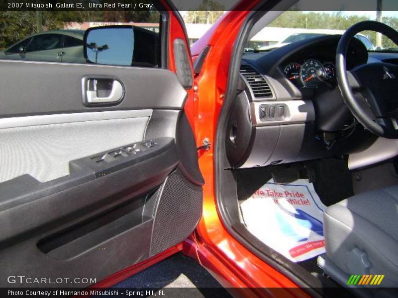 Ultra Red Pearl / Gray 2007 Mitsubishi Galant ES