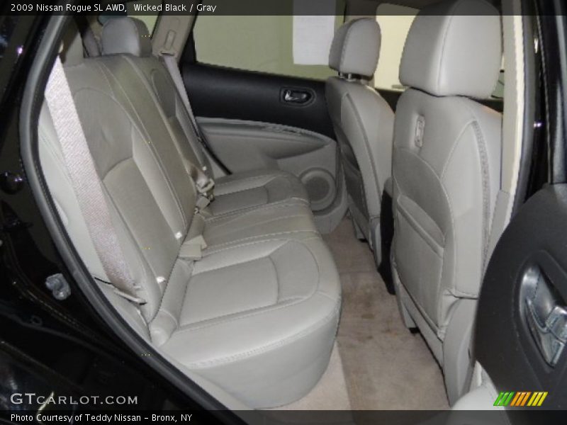 Wicked Black / Gray 2009 Nissan Rogue SL AWD