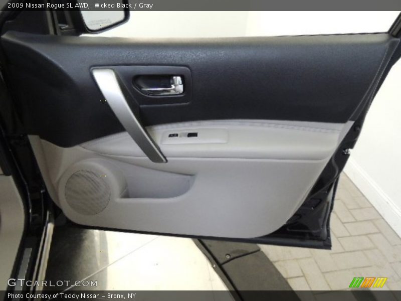 Wicked Black / Gray 2009 Nissan Rogue SL AWD
