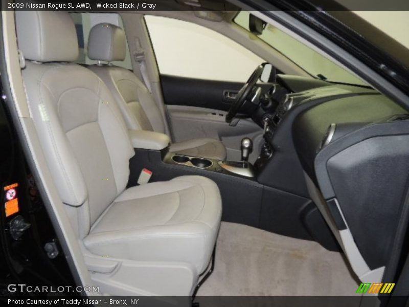 Wicked Black / Gray 2009 Nissan Rogue SL AWD