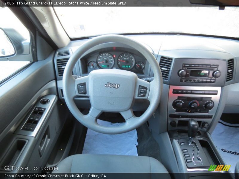 Stone White / Medium Slate Gray 2006 Jeep Grand Cherokee Laredo