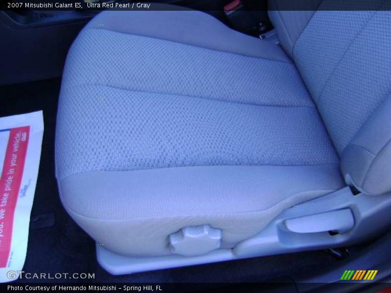 Ultra Red Pearl / Gray 2007 Mitsubishi Galant ES