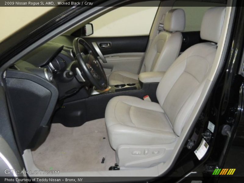 Wicked Black / Gray 2009 Nissan Rogue SL AWD